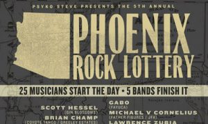 The poster for the phoenix rock lottery.